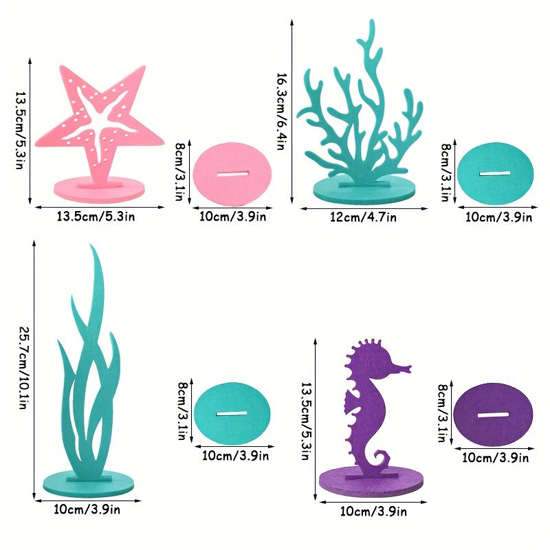 Under the Sea Mermaid Theme Party Decorations DIY Coral Table Ornaments