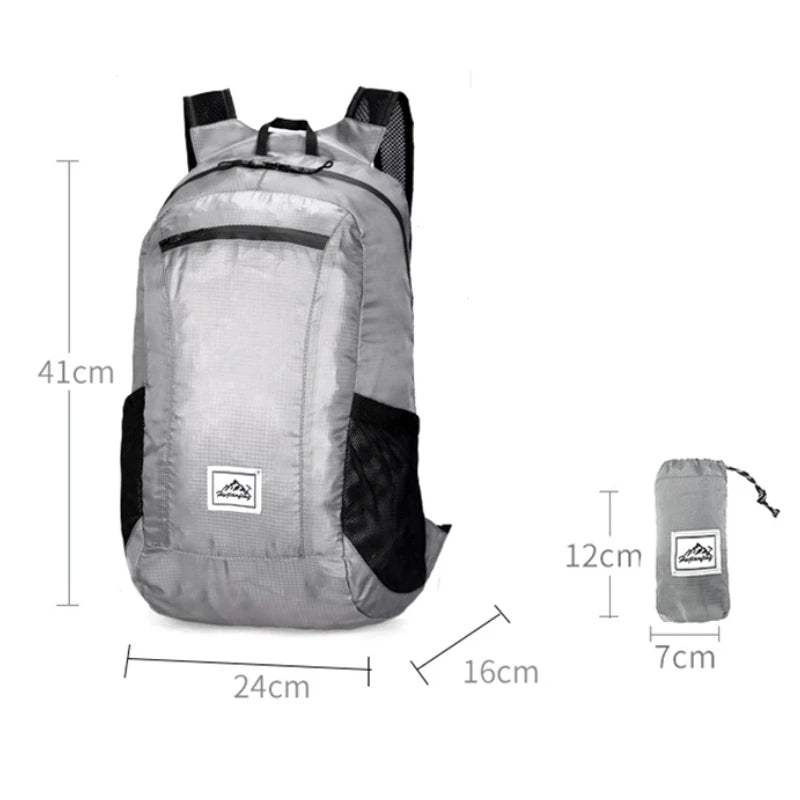 20L Lightweight Portable Foldable Backpack Waterproof