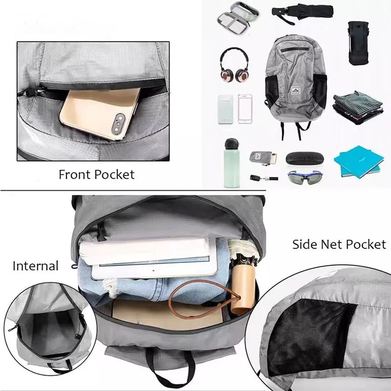 20L Lightweight Portable Foldable Backpack Waterproof