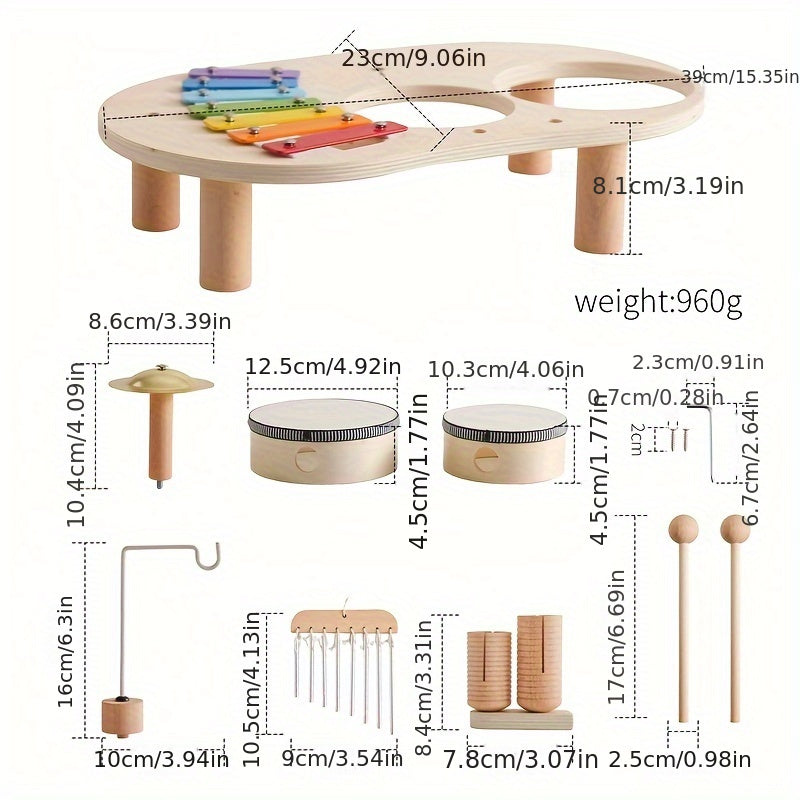 Portable Music Table Toy for Kids Educational Musical Enlightenment