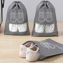 5pcs Portable Drawstring Shoe Storage Bags for Travel
