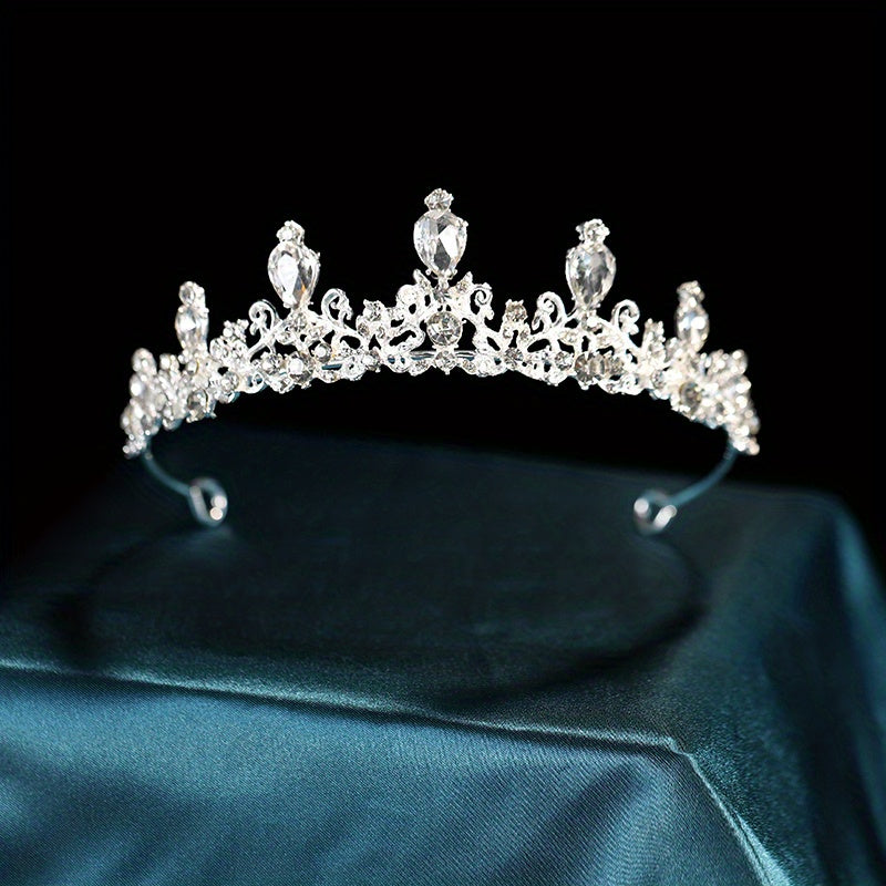 Bridal Crystal Headband Queen Princess Crown Head Jewelry Tiara
