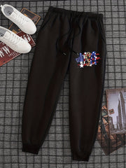 Men's Drawstring Sweatpants Loose Fit Joggers