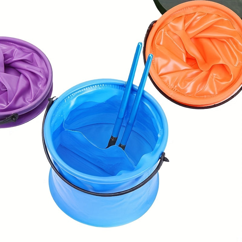 Collapsible Bucket With Handle for Art & Cleaning