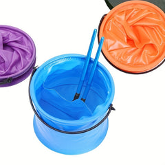 Collapsible Bucket With Handle for Art & Cleaning