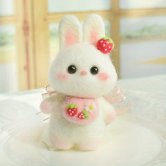 1pc Rabbit Wool Felt DIY Material Package Creative Gift Doll Decoration Pendant