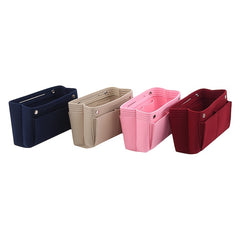 Felt Tote Organizer w/ Detachable Compartments Insert Bag In Bag