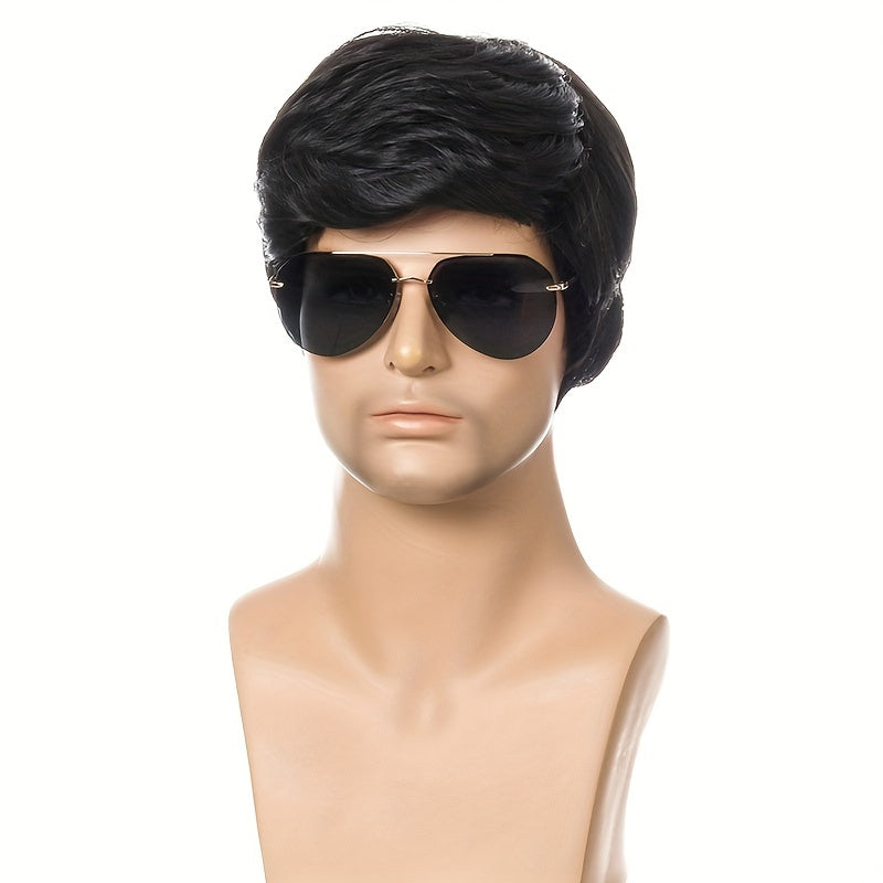Short Hair Men's Daily Wig Dress Up Wig for Parties