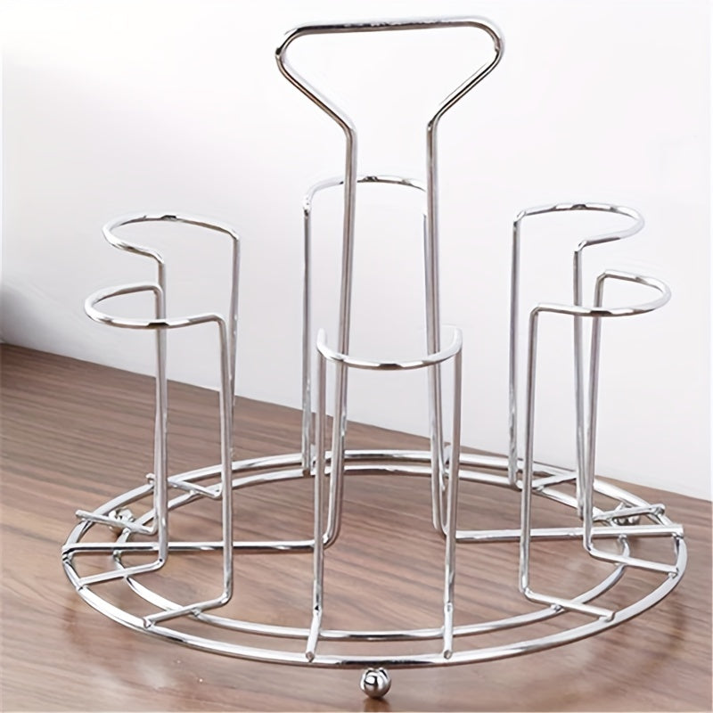 Metal Glass Cup Storage Rack Draining Drying Organizer Stand Bar for Mug Cups