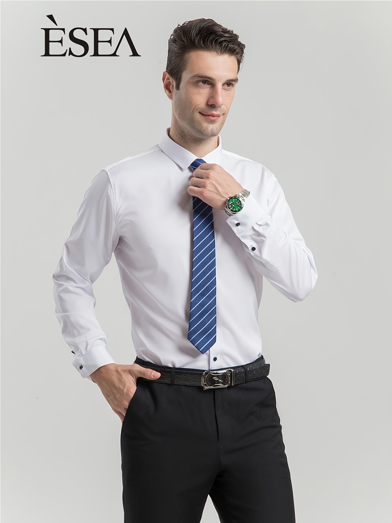 Men's Stretch Slim Fit Button Down Shirt