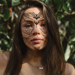 Spider Web Temporary Tattoo Stickers for Halloween Party