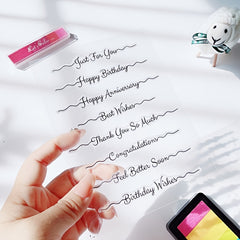 Birthday Seal Stamp DIY Silicone Transparent Seal