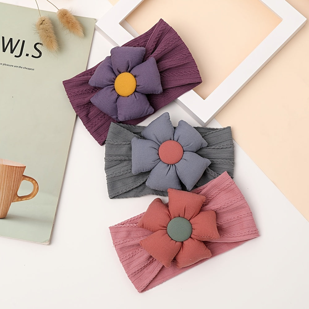 Flower Baby Headbands Hairbands Elastic Hair Accessories for Baby Girls