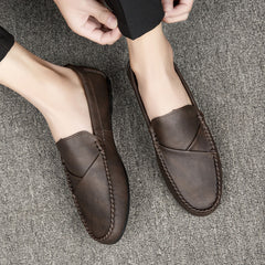 Men's Moc Toe Loafer Shoes Non Slip Slip On Driving Shoes