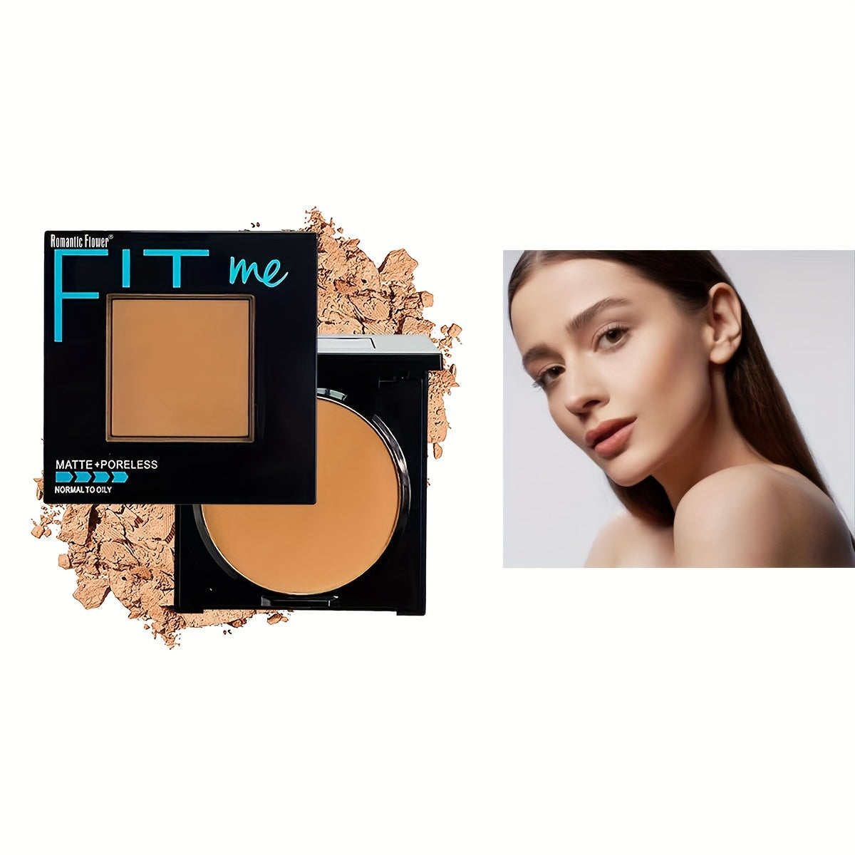 Mattifying Pressed Powder for Flawless Skin Coverage