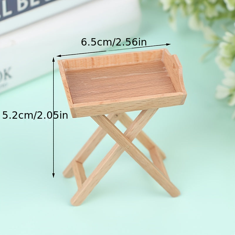 Mini Dollhouse Plate Holder for Shelf Decoration