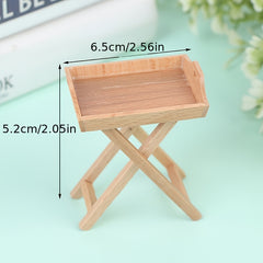 Mini Dollhouse Plate Holder for Shelf Decoration