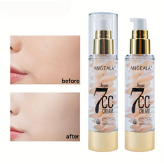 Two Tone Spiral Makeup Primer CC Cream Even Skin Tone Full Coverage Long Lasting