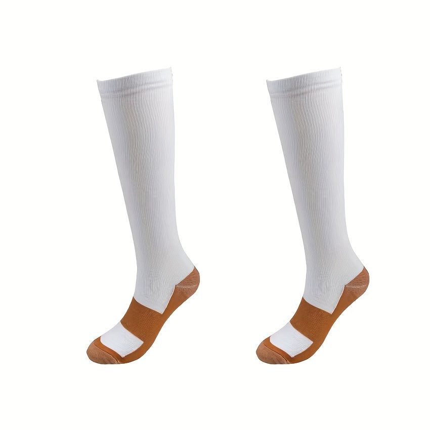Copper Compression Socks for Men Women 20-30 mmHg Knee High Stockings