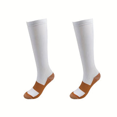 Copper Compression Socks for Men Women 20-30 mmHg Knee High Stockings