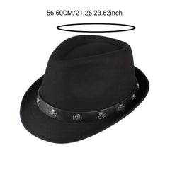 Warm Woolen Wide Brim Fedora Hat for Party