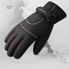 Men's Winter Ski Gloves Fleece Warm Waterproof Windproof Full Finger Gloves