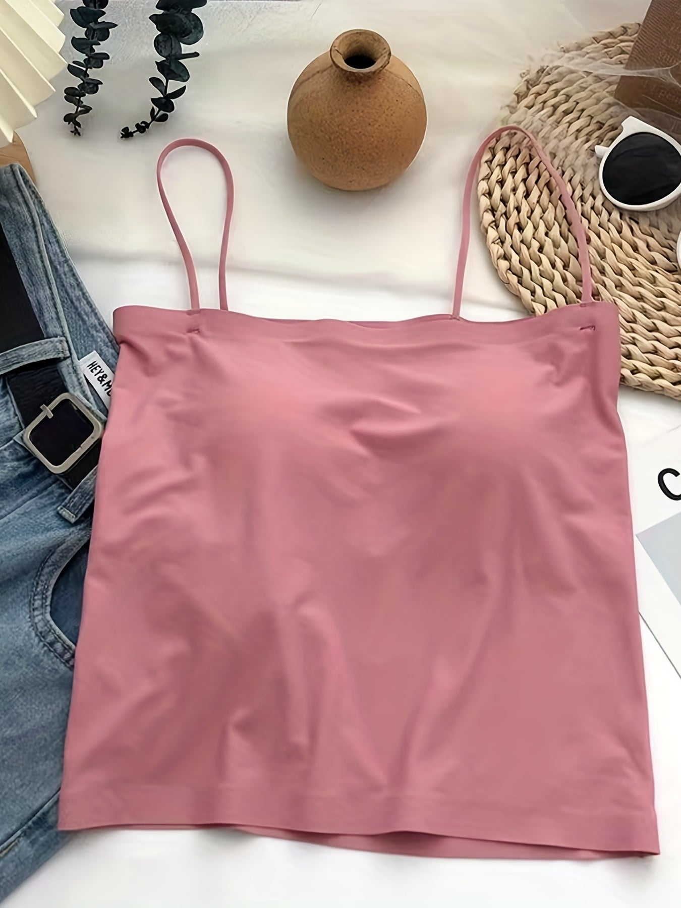 Sexy Bandeau Cami Top with Spaghetti Straps