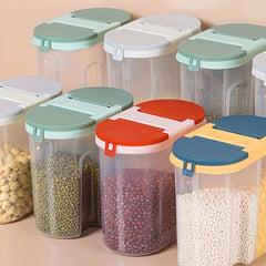 2 Grid Food Storage Containers Airtight Jars Fresh keeping Box