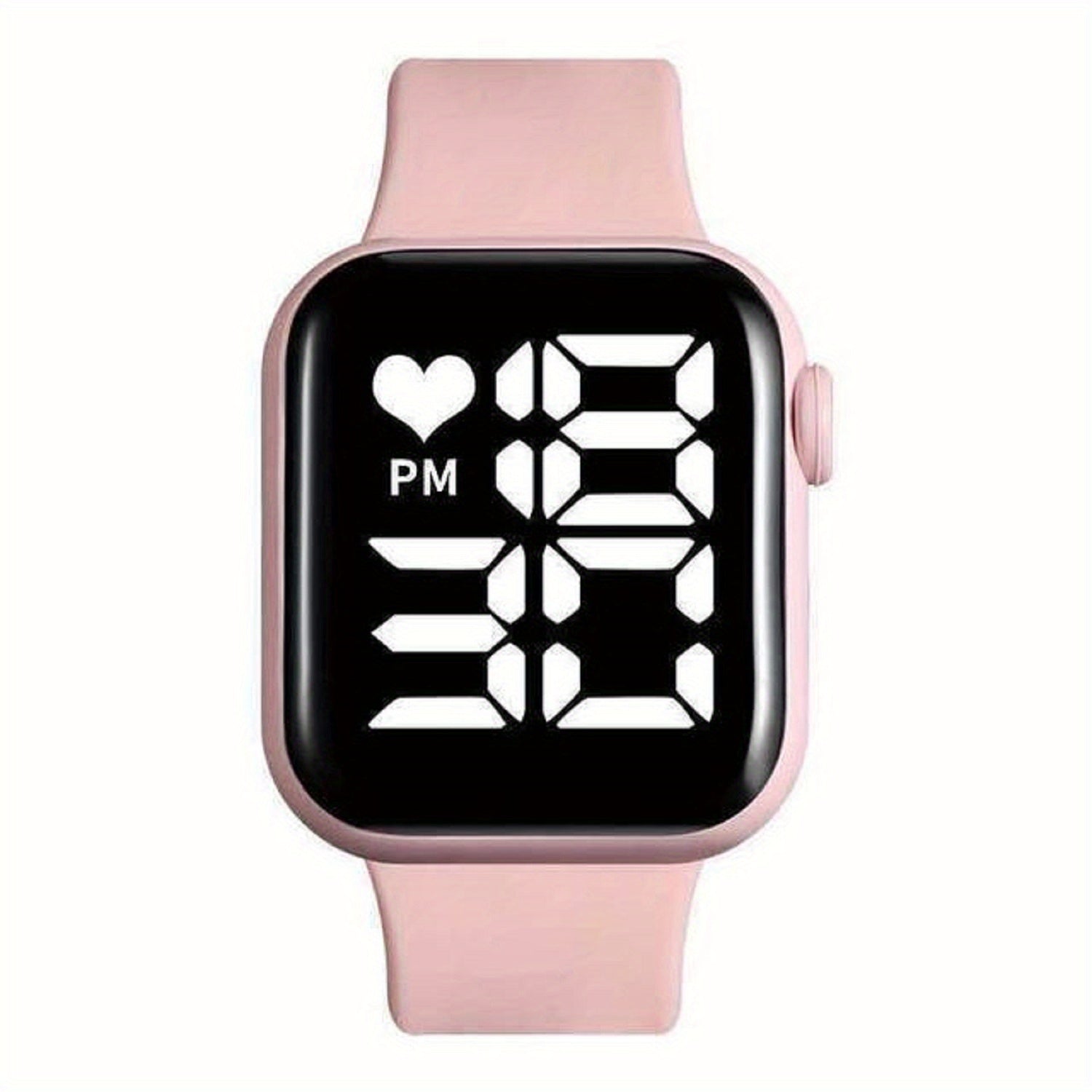 LED Screen Electronic Watch With Silicone Band Boys Girls Gift