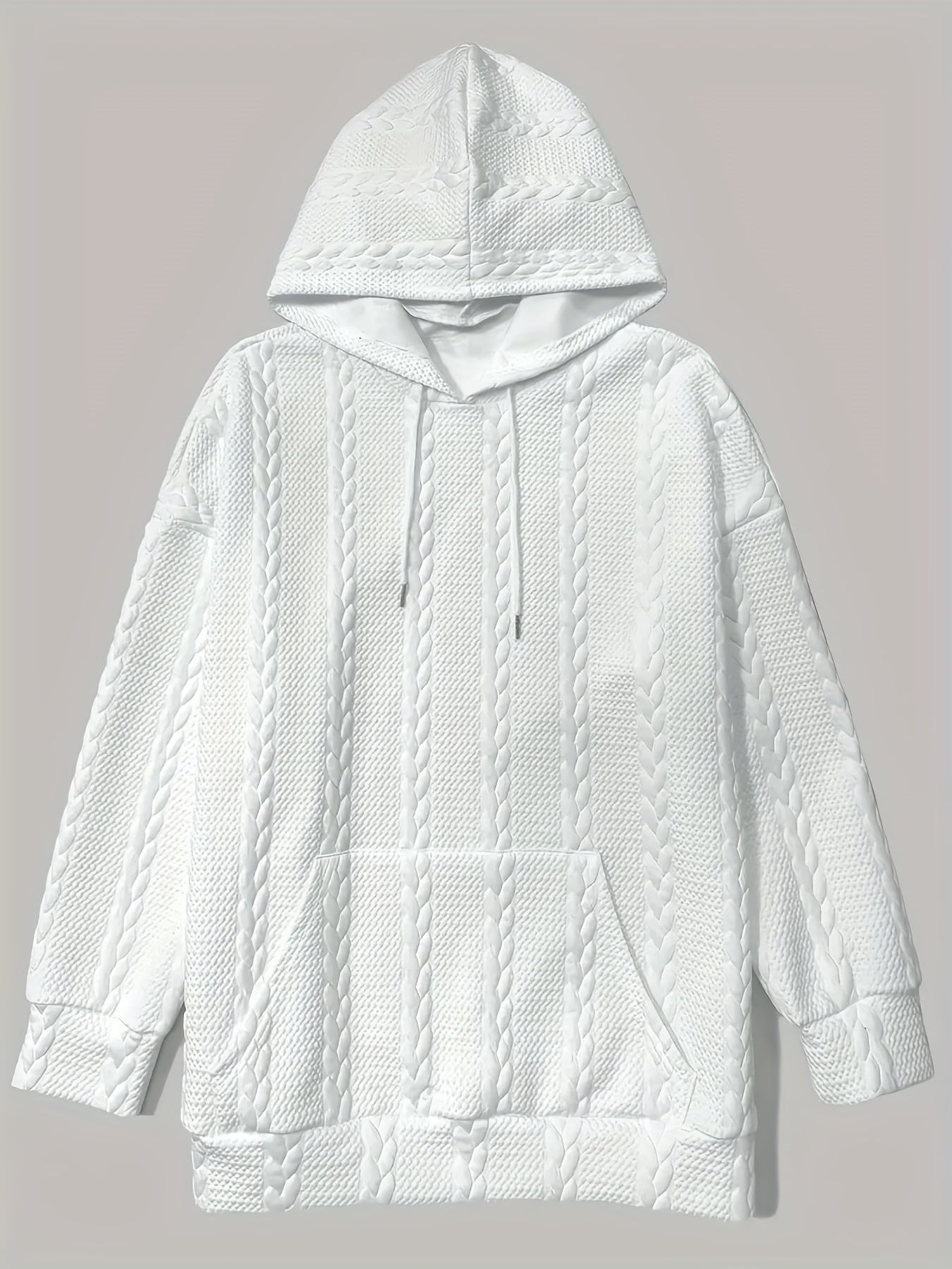Twist Patten Hoodie Long Sleeve Hoodies Sweatshirt Women's Clothing