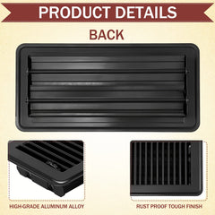 10x16x25 Floor Register Vent Cover Heavy Duty Metal Walkable Air Vents