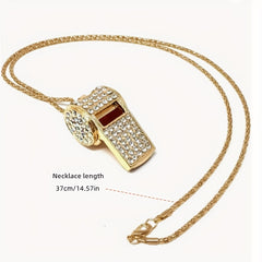 Metal Referee Whistle Luggage Pendant Outdoor Survival Emergency Whistle