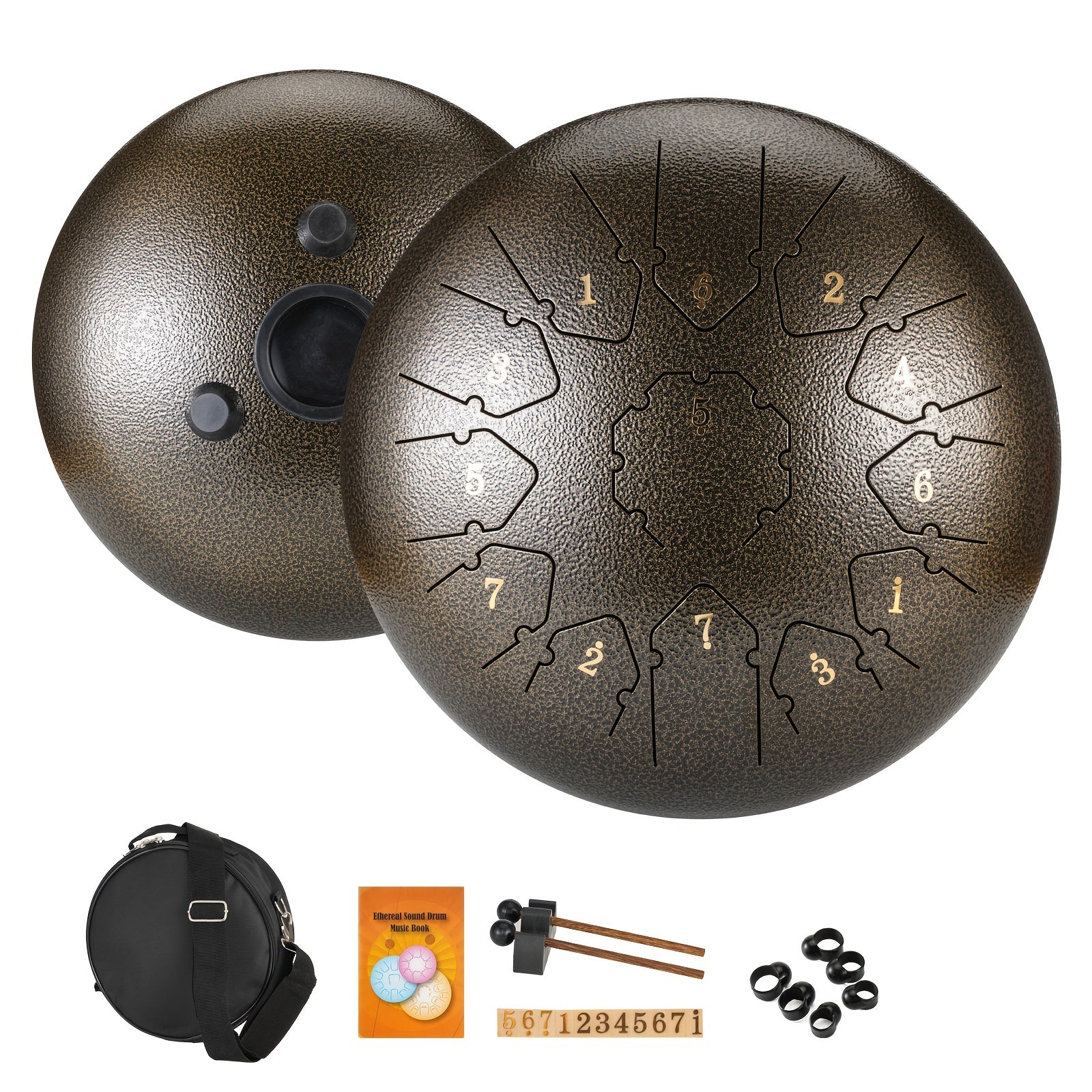 30 48 Cm 13 Note Steel Tongue Drum Handpan in C Key