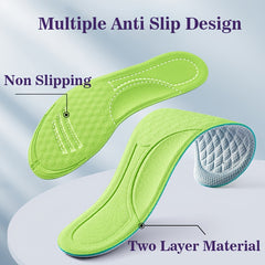 Non Slip Massage Insoles - Soft & Comfortable Sports Pads