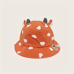 Toddler Cow Sunshade Bucket Hat, 18-60 Months
