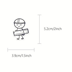 132pcs YWWBLD Cartoon Character Stickers Vibrant Designs for Laptops Phones