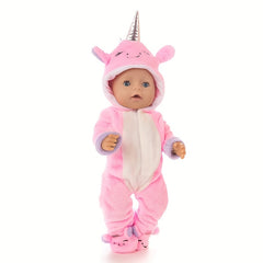 Pink Doll Clothes Set for 18 inch Reborn Baby - Jumpsuit Outfit