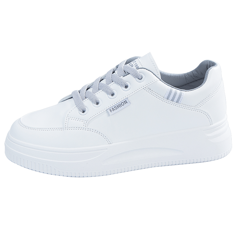 Women's Platform Skate Shoes Height Increasing Lace Up Non Slip Sneakers