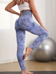 High Waist Tie Dye Yoga Leggings Stretchy Fitness Pants
