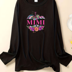 Floral Pumpkin & Letter Print Lounge Top