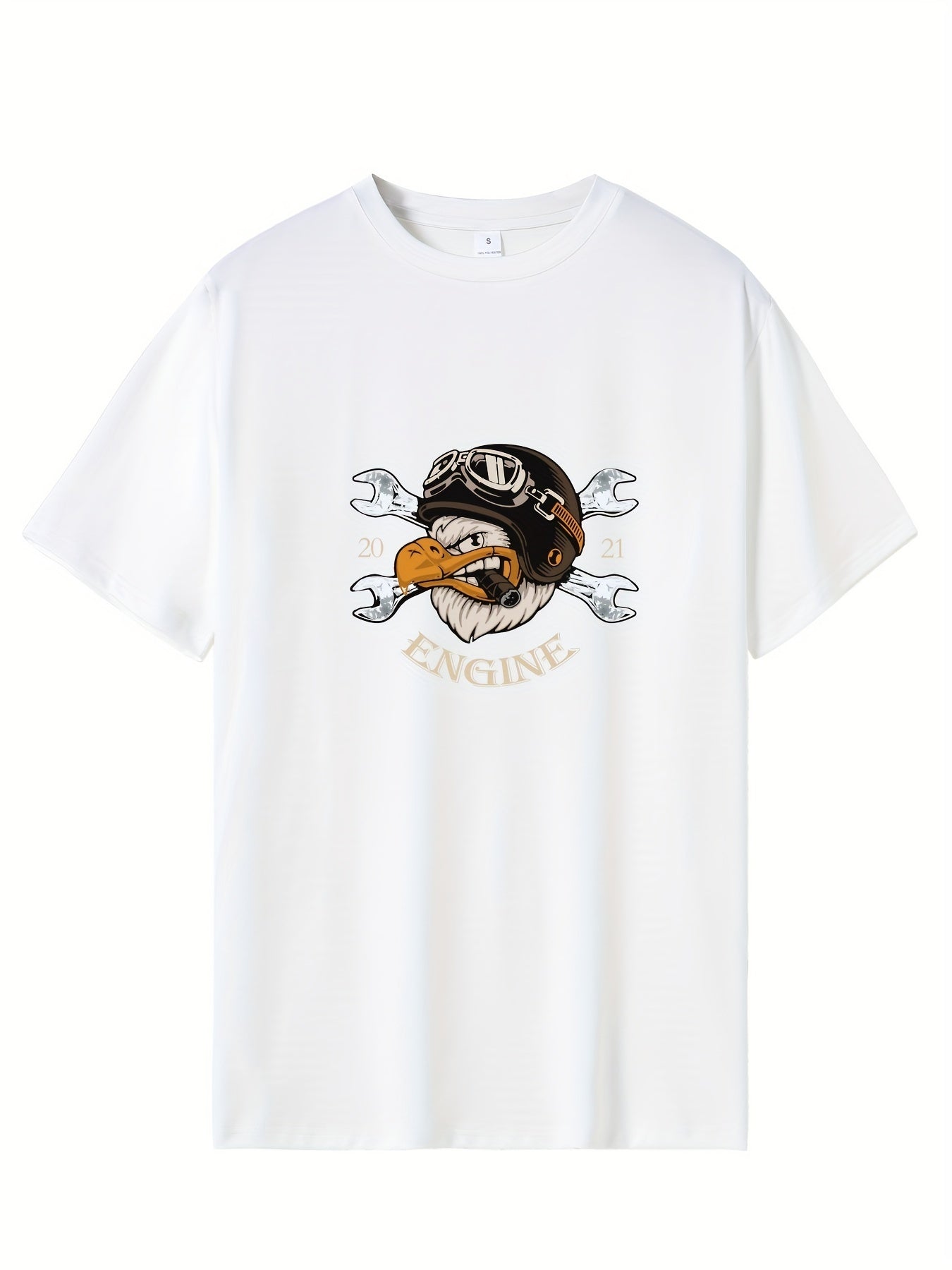 Mouse Print Men's Graphic Crew Neck T-shirt for Summer