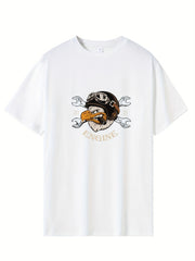 Mouse Print Men's Graphic Crew Neck T-shirt for Summer