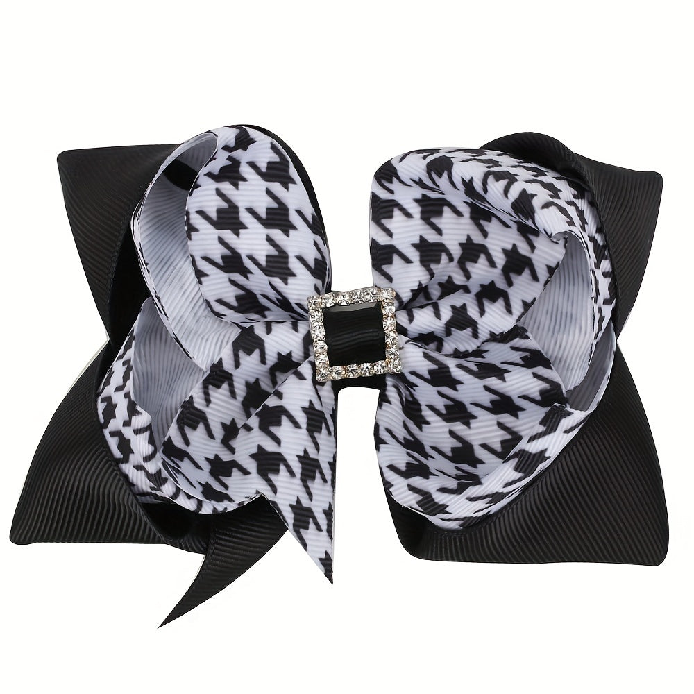Plaid Bow Hair Clip for Girls