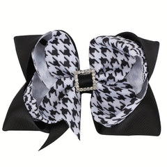 Plaid Bow Hair Clip for Girls