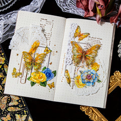 3pcs Sparkling Pet Sticker Pack for Journal Decoration