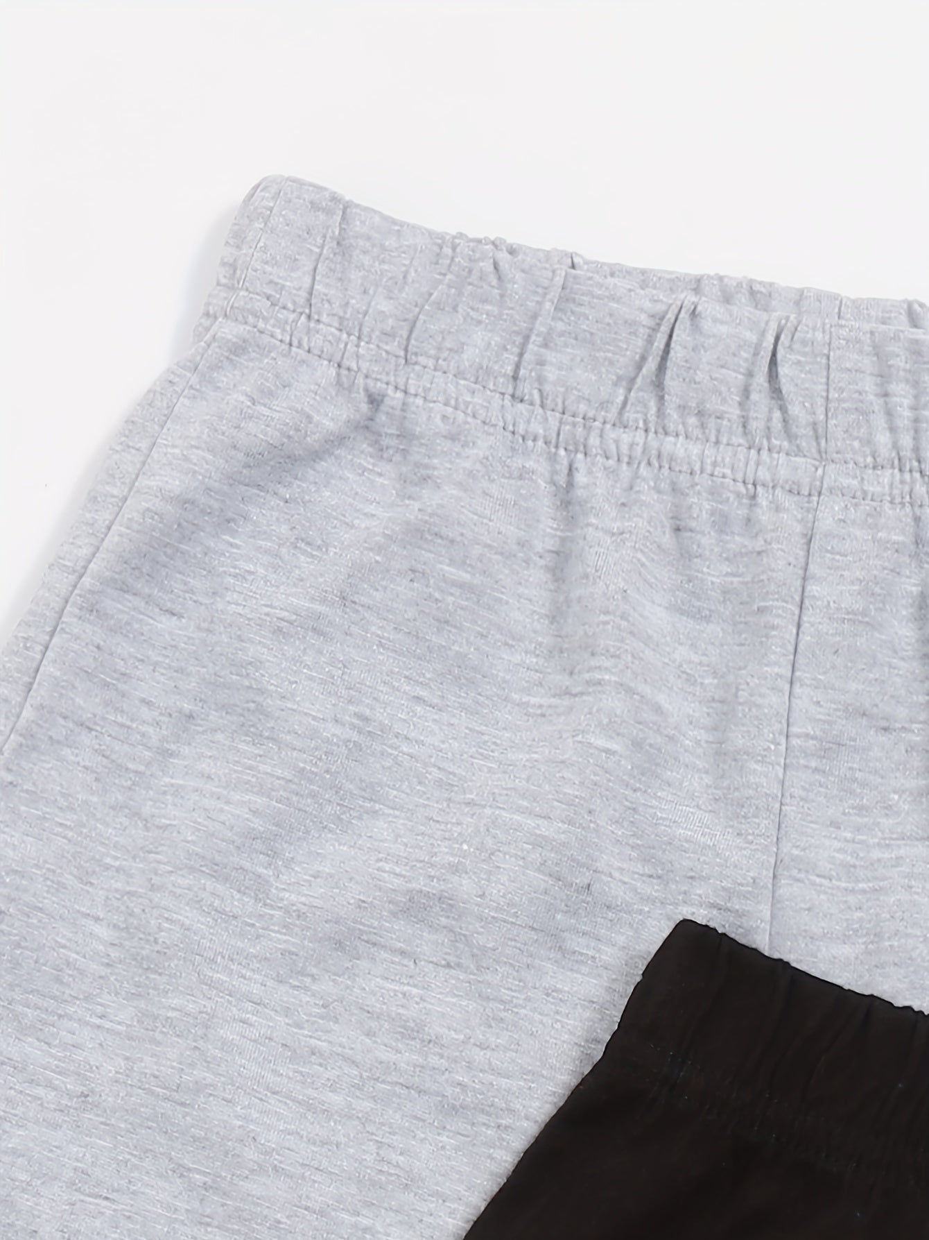 Girls Elastic Waist Track Shorts 4pcs Set