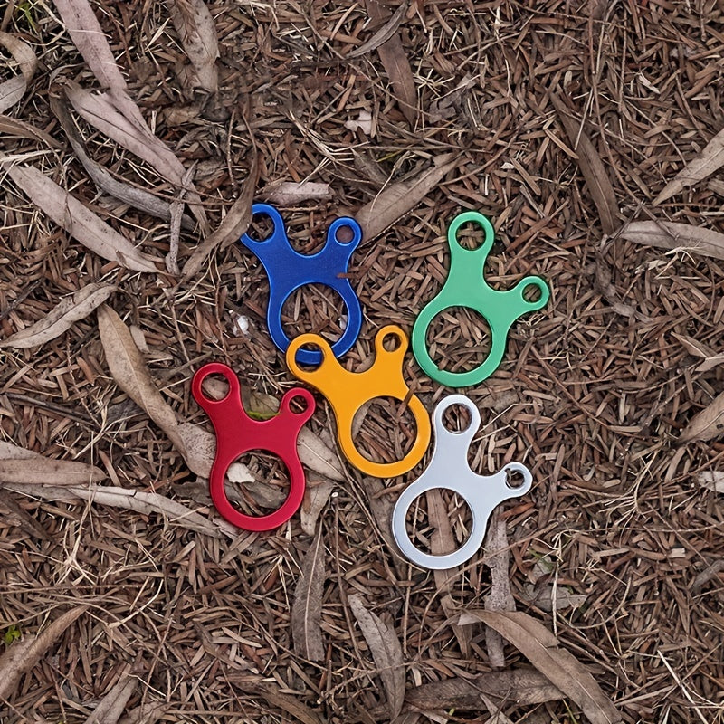 5pcs 3 Hole Wind Rope Cord Adjuster Buckle Outdoor Tent Accessories