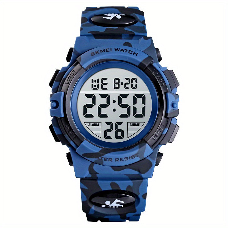 Multifunctional LED Glow Waterproof Boys Watch