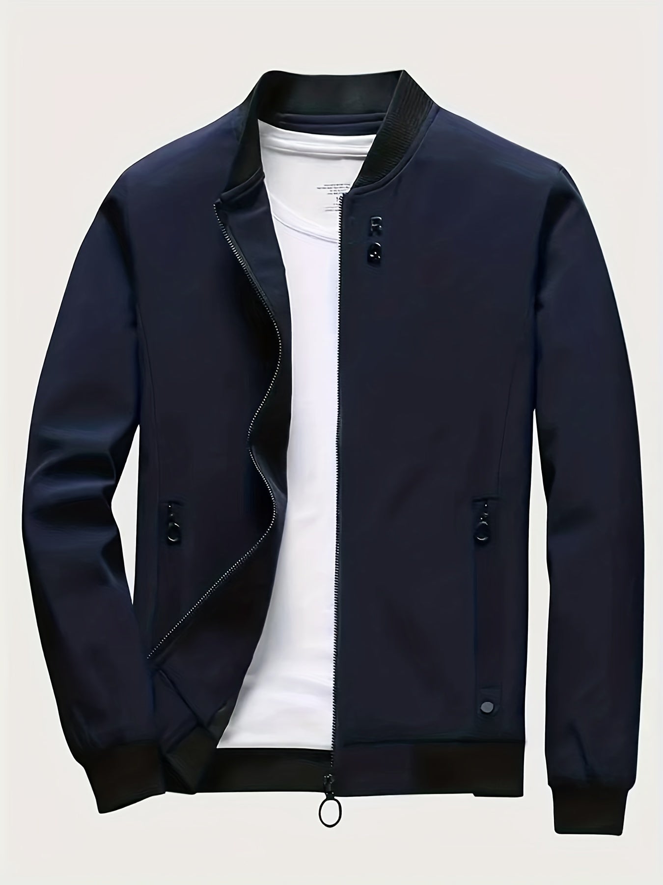 Men's Lightweight Windbreaker Jacket Zip Up Coat