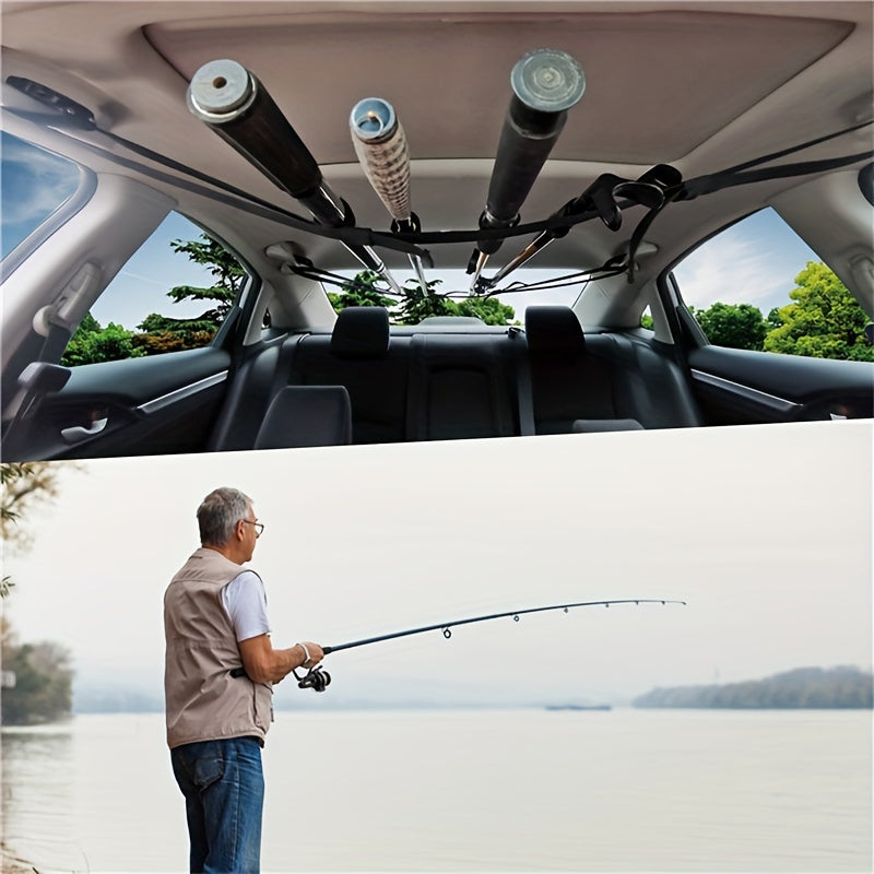 2pcs Car Fishing Rod Straps Car Organizer Car Road Holders In car Fixed